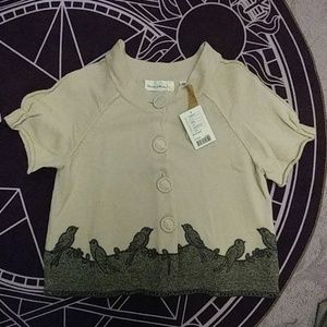 NWT Anthropologie Charlie and Robin Bird Cardigan